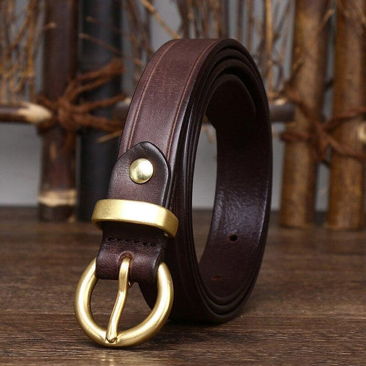 Ceinture en cuir pour femme, modèle Tharia - La Boutique de la Ceinture