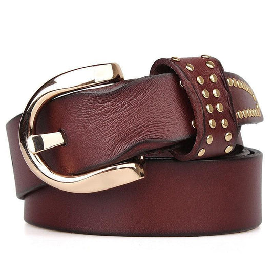 Ceinture en cuir pour femme, modèle Tutna - La Boutique de la Ceinture