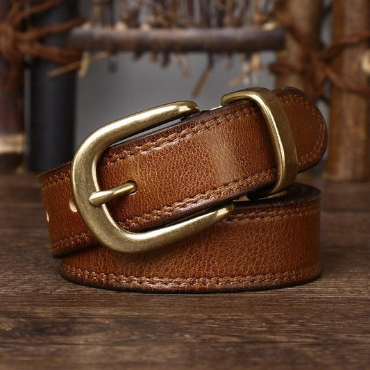 Ceinture en cuir pour femme, modèle Vishal - La Boutique de la Ceinture