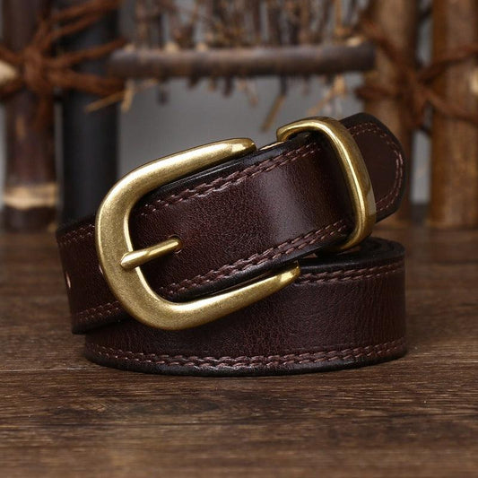 Ceinture en cuir pour femme, modèle Vishal - La Boutique de la Ceinture