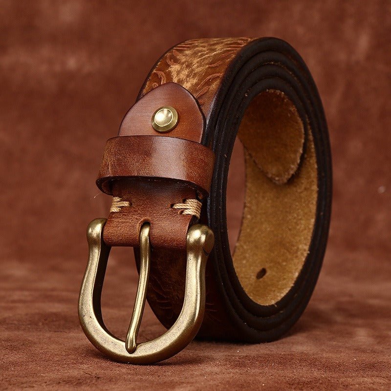 Ceinture en cuir pour femme ou homme, modèle Meera - La Boutique de la Ceinture