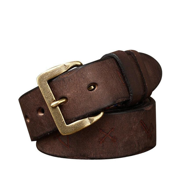 Ceinture Ethnique Vintage à Attacher 6 Cm - Neuve De Stock, Artisanale, Marron, Style Tribal Unique