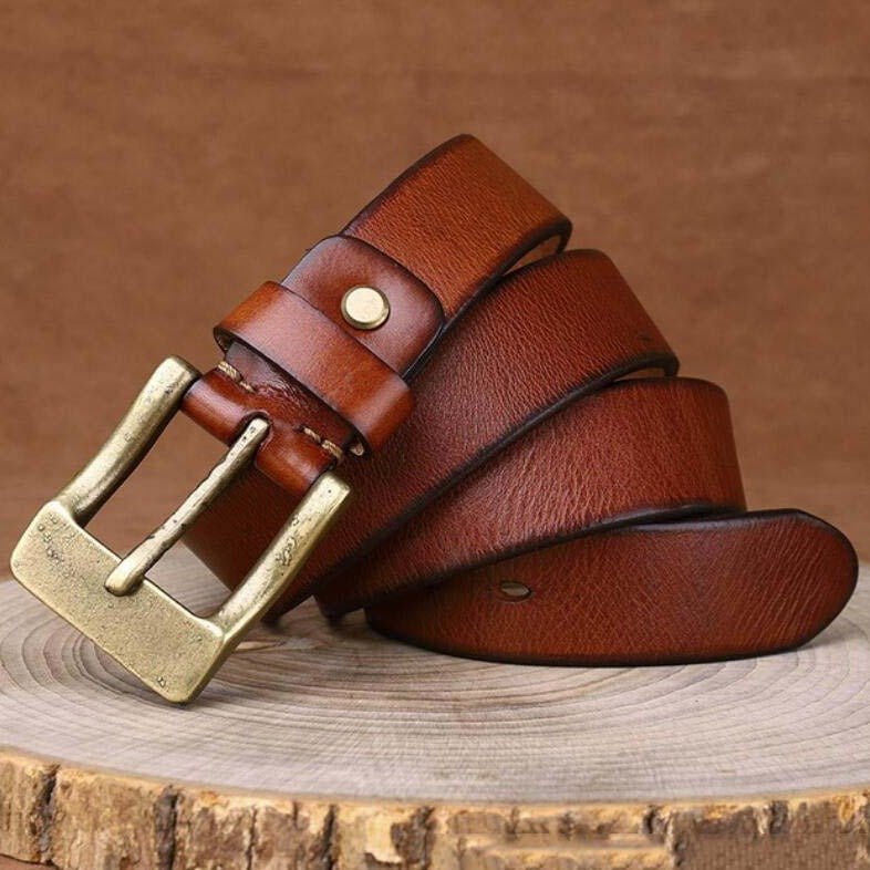 Ceinture en cuir pour homme, modèle Ramthia - La Boutique de la Ceinture