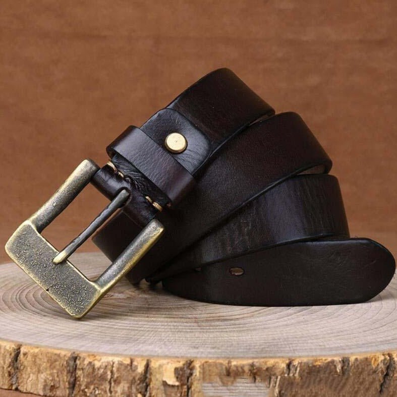 Ceinture en cuir pour homme, modèle Ramthia - La Boutique de la Ceinture