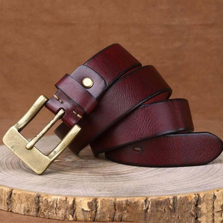 Ceinture en cuir pour homme, modèle Ramthia - La Boutique de la Ceinture