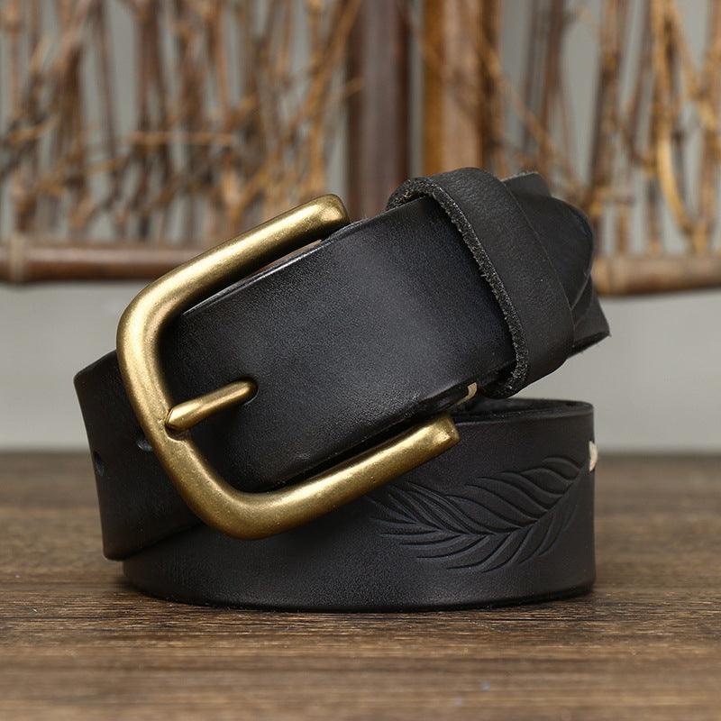 Ceinture en cuir pour homme, modèle Vijay - La Boutique de la Ceinture