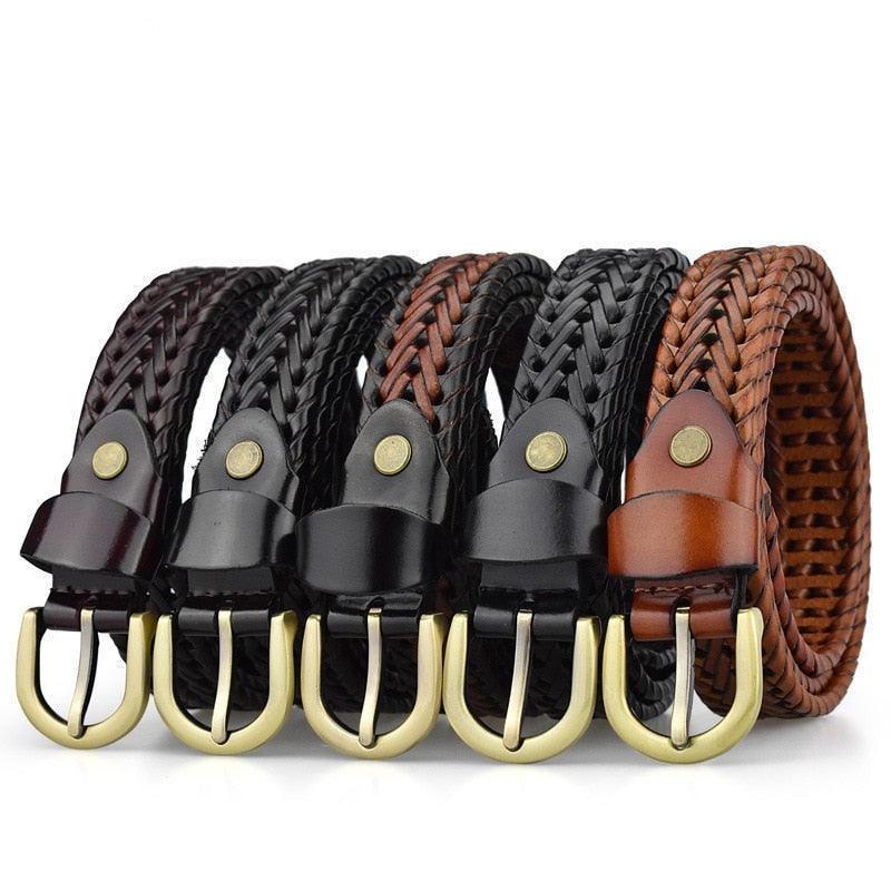 Ceinture en cuir tressé, modèle Marika1