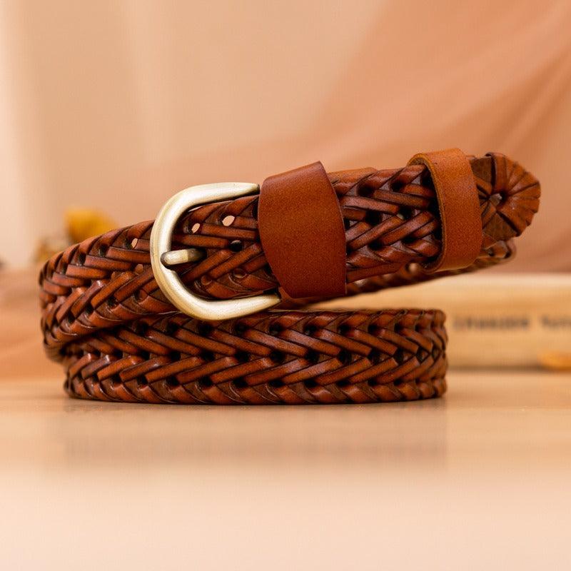 Ceinture élastique Ceinture Tressée Femme Noir Ceinture élastique