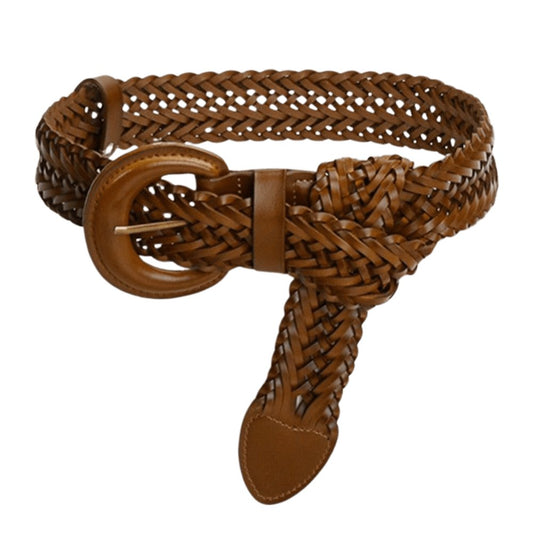 Ceinture en cuir tressée, modèle Tekla - La Boutique de la Ceinture