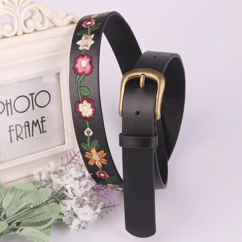 Ceinture en simili cuir pour femme, modèle Rufia - La Boutique de la Ceinture