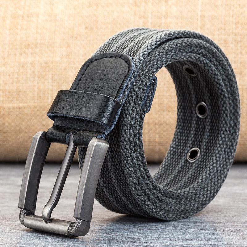 Ceinture En Toile Réglable Pour Homme - Style Décontracté, Idéale Cadeau Fête Des Pères