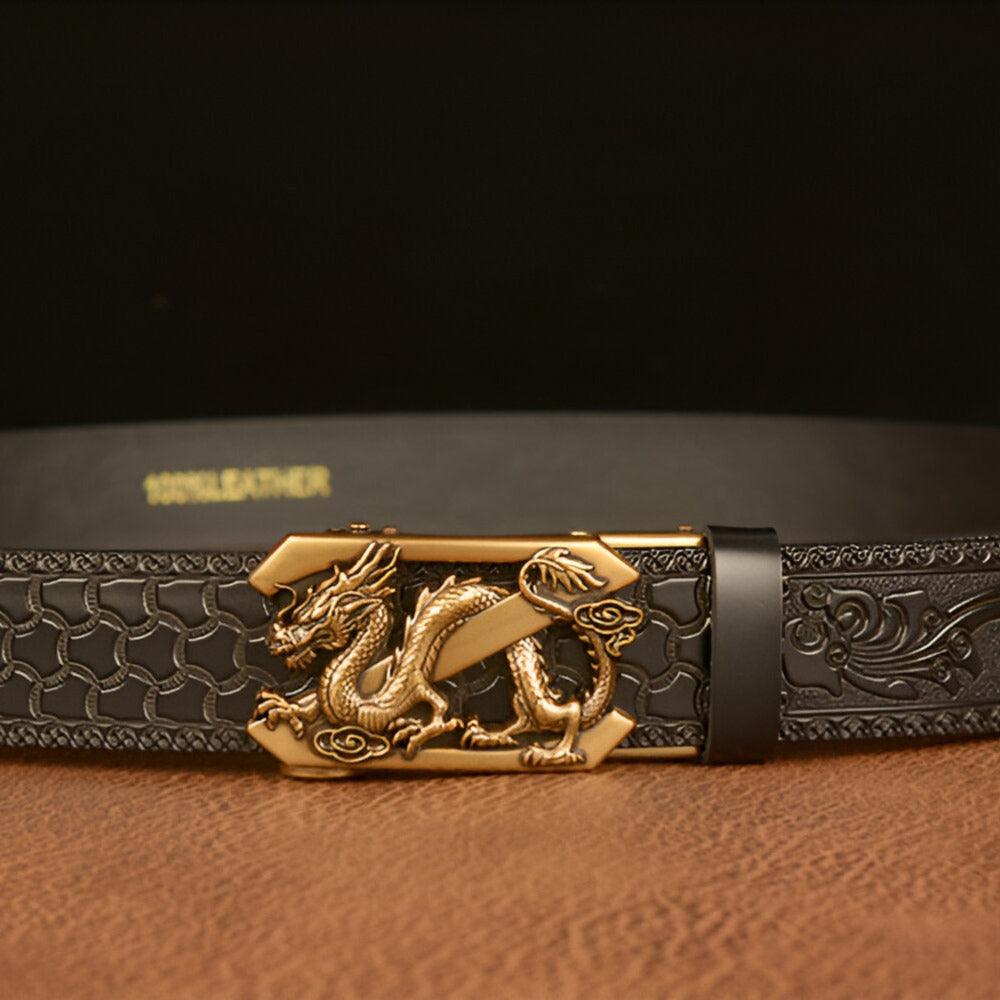 Ceinture Esprit Animal à motif Dragon avec lettre Z, modèle Tyler - La Boutique de la Ceinture