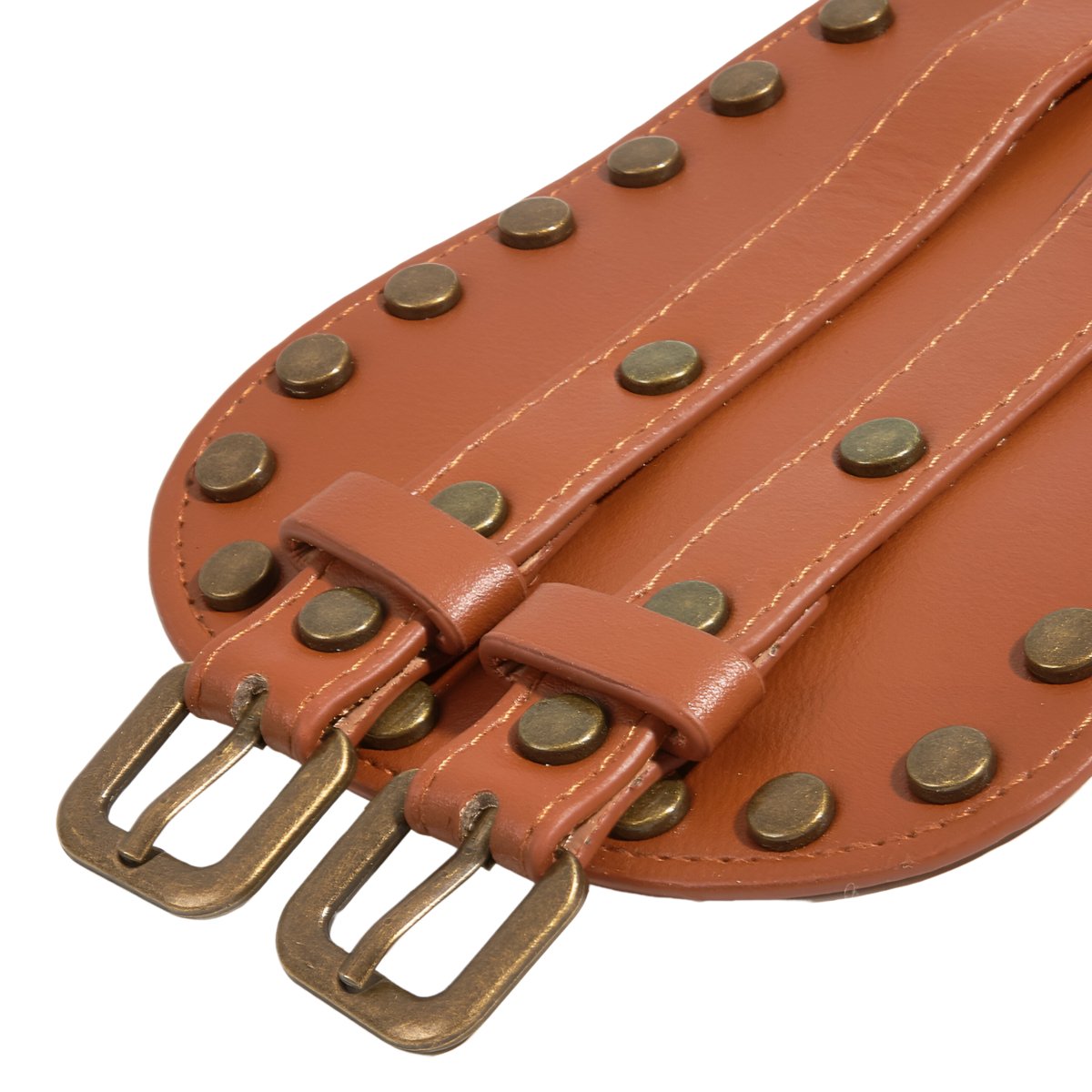 Ceinture double en cuir Arnulf, marron, ceinture médiévale | Battle-Merchant Ceinture double en cuir Arnulf, marron, ceinture médiévale | Battle-Merchant