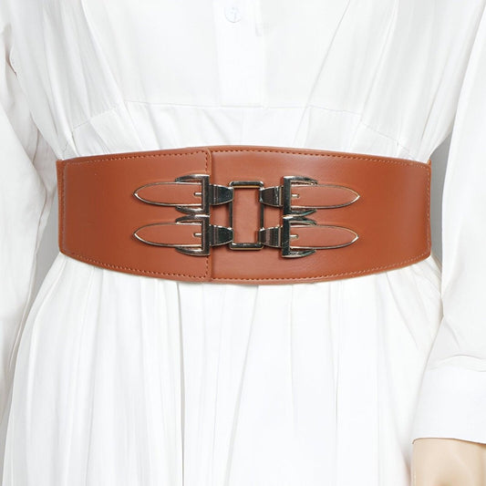 Ceinture Extra Large XXL avec boucles à accroche, modèle Leila - La Boutique de la Ceinture