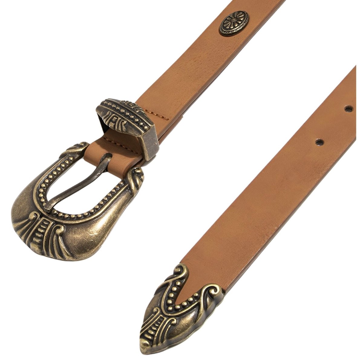 Boucle De Ceinture Cowboy Vintage En Alliage - Remplacement Style Western Avec Épingle