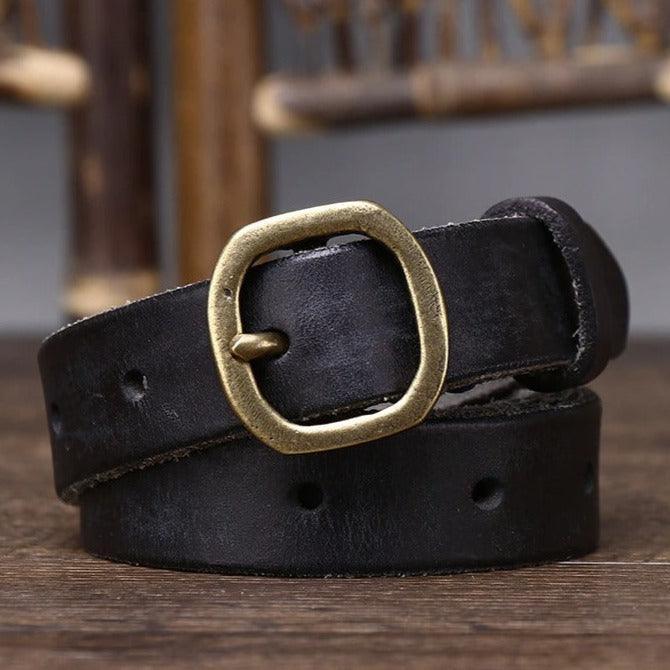 Ceinture fine en cuir pour femme modele Arria