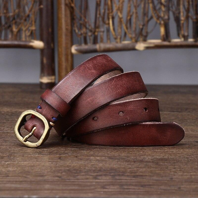 Ceinture fine en cuir pour femme, modèle Arria - La Boutique de la Ceinture