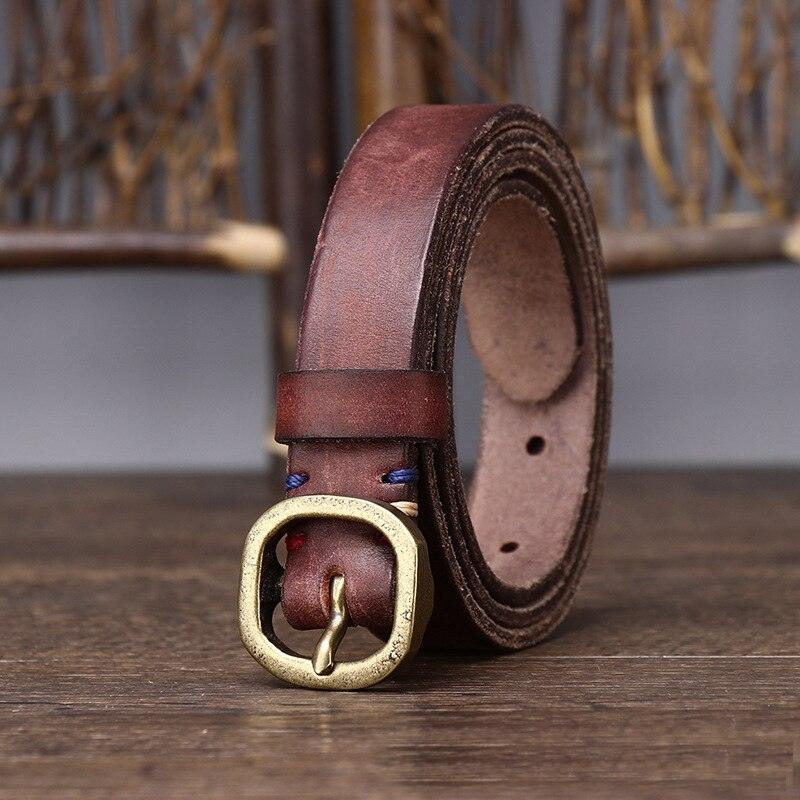 Ceinture fine en cuir pour femme, modèle Arria - La Boutique de la Ceinture