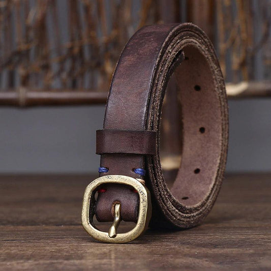 Ceinture fine en cuir pour femme, modèle Arria - La Boutique de la Ceinture