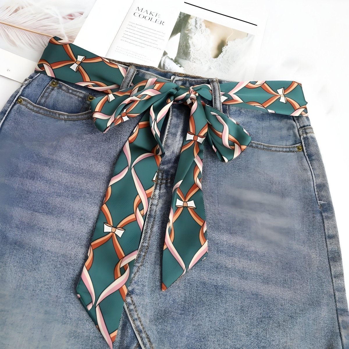 Foulard discount ceinture pantalon