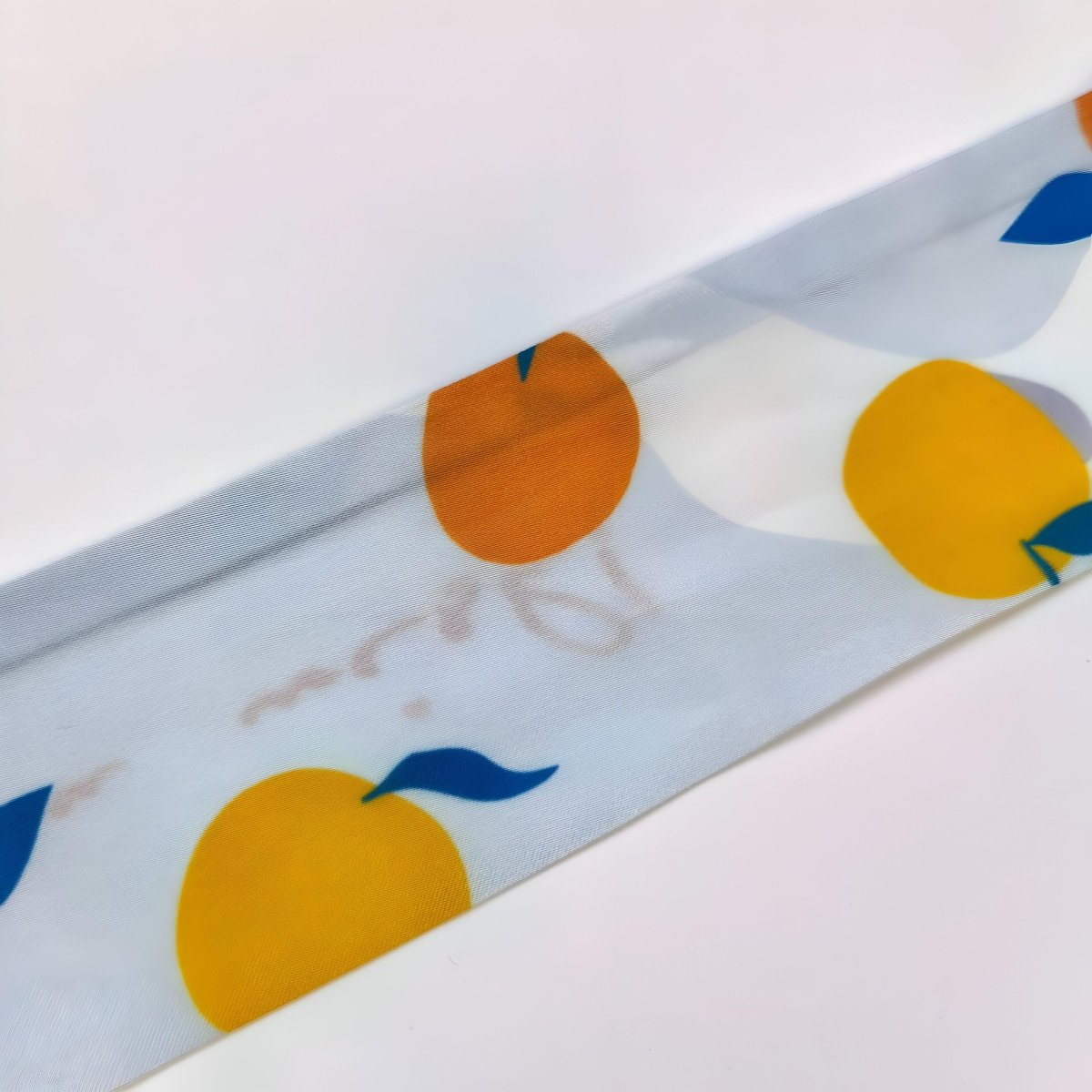 Ceinture foulard, à motifs dessins d'oranges, modèle Quartilla - La Boutique de la Ceinture