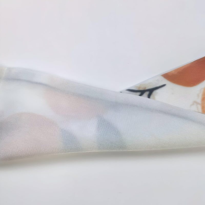 Ceinture foulard, à motifs d'oranges abstraites, modèle Tecla