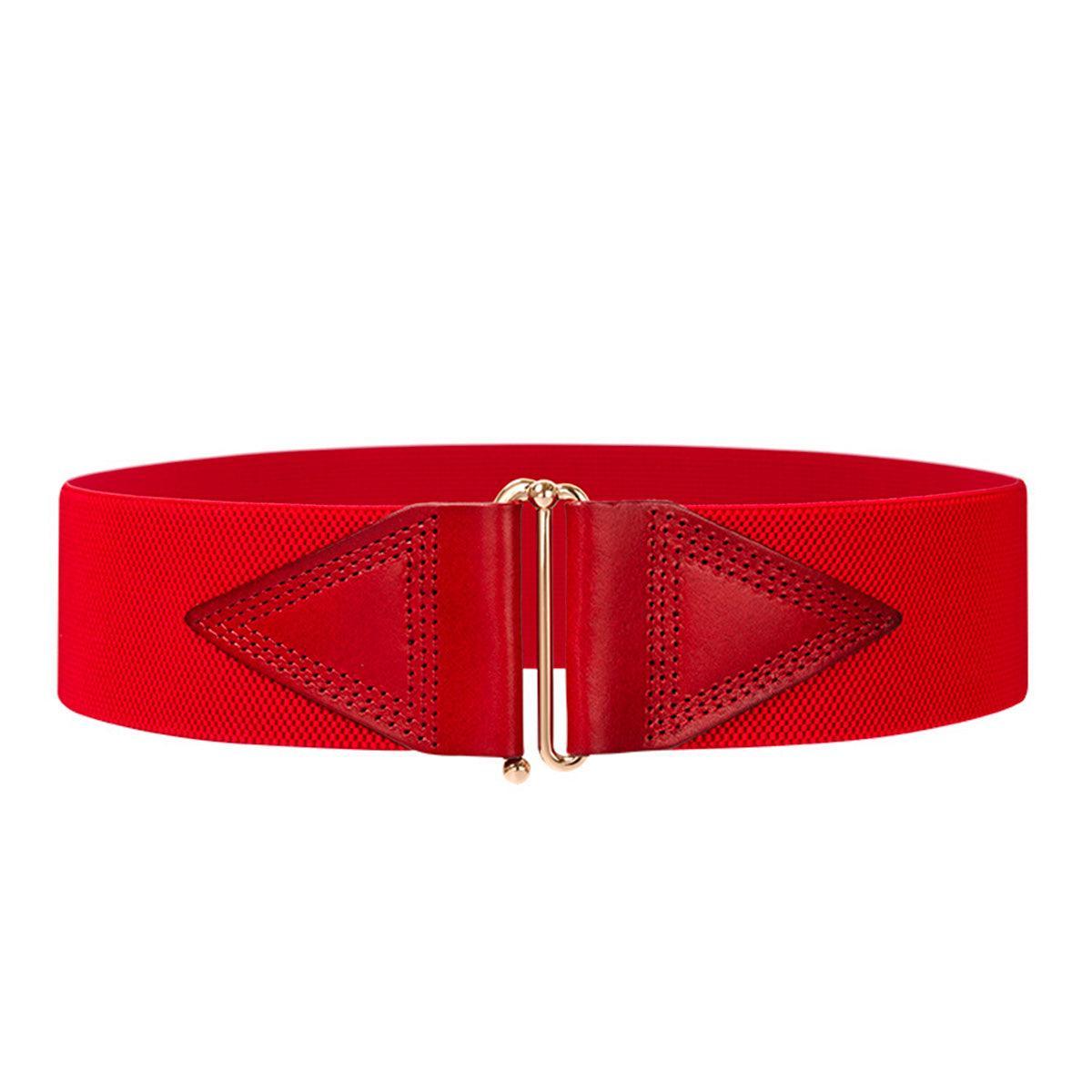 Ceinture large élastique, taille haute, pour femme, modèle Cassandra - La Boutique de la Ceinture