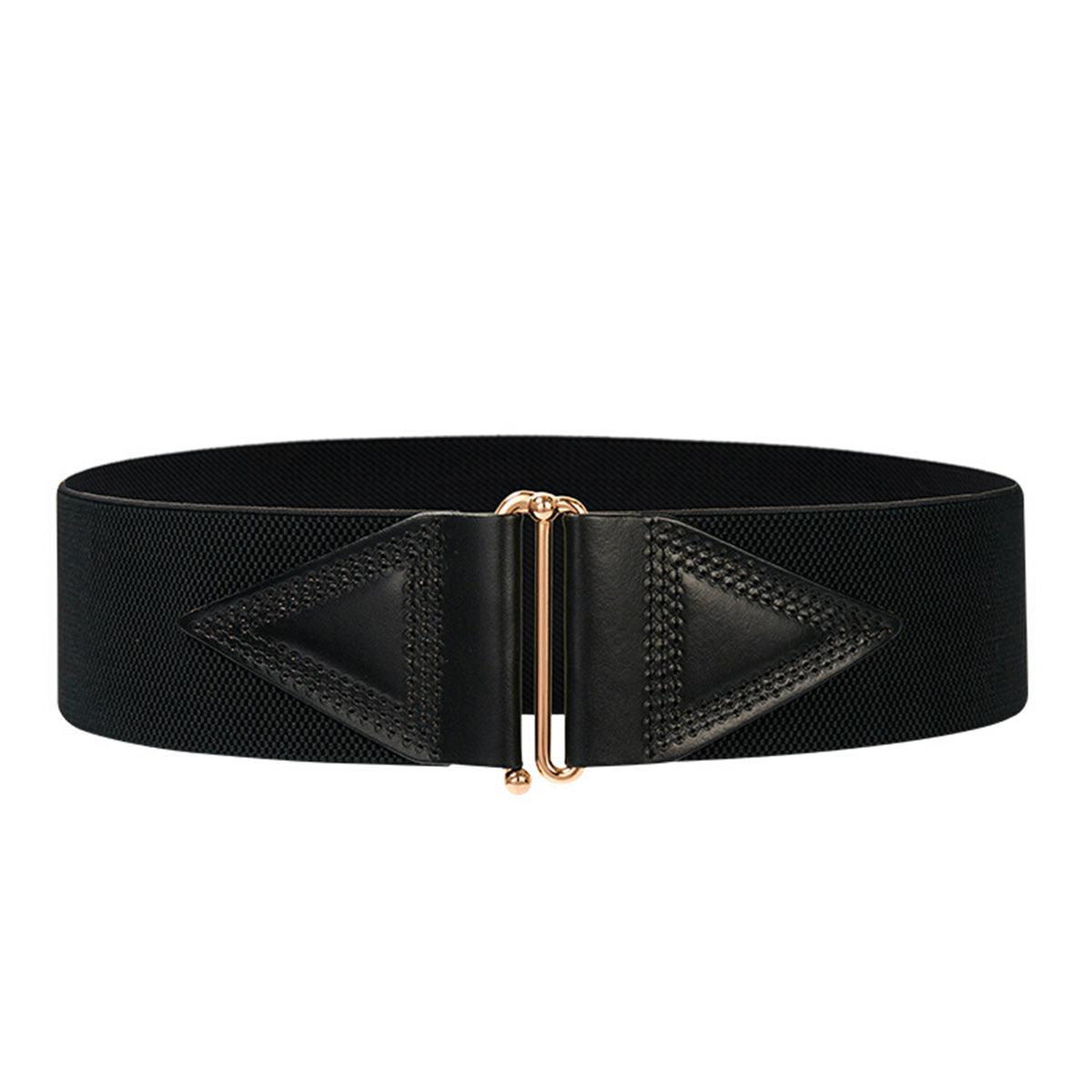 Ceinture large élastique, taille haute, pour femme, modèle Cassandra - La Boutique de la Ceinture