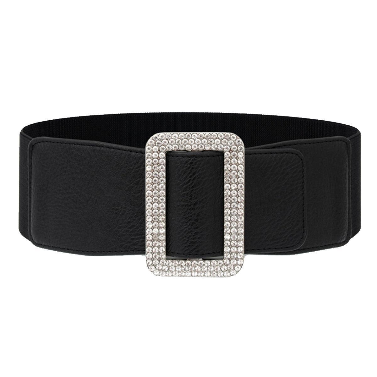 Ceinture large élastique, taille haute, pour femme, modèle Eloisa - La Boutique de la Ceinture