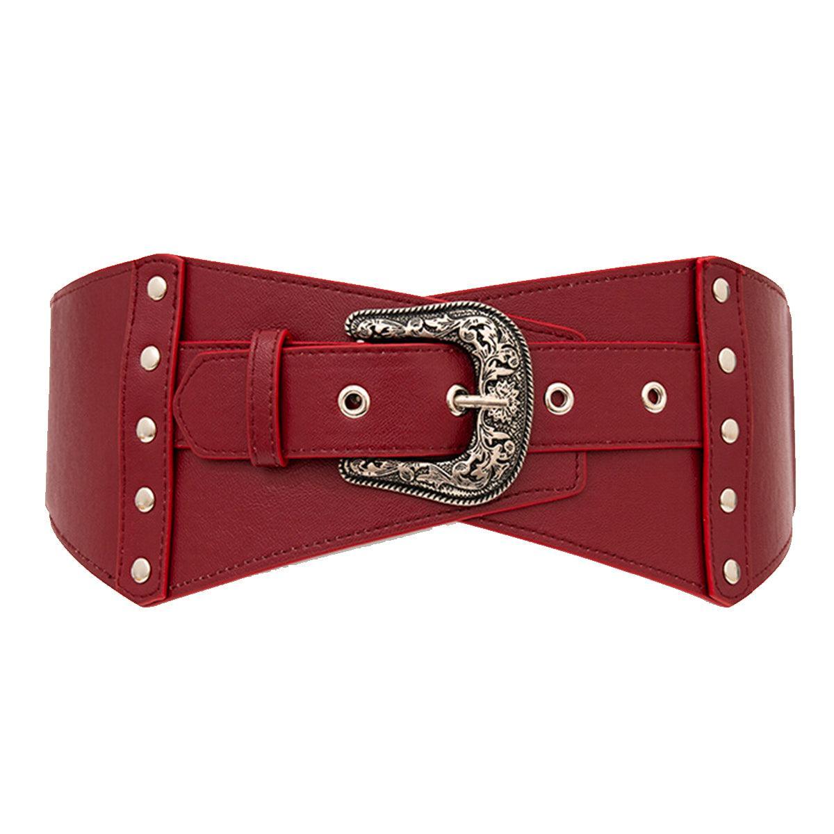 Ceinture large élastique, taille haute, pour femme, modèle Kirsten - La Boutique de la Ceinture