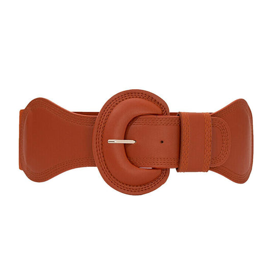 Ceinture large élastique, taille haute, pour femme, modèle Nikoline - La Boutique de la Ceinture