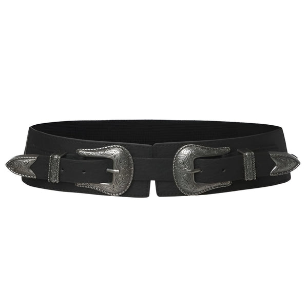 Ceinture élastique à boucle carrée avec raffia Camel - Boutique - Luce Ceinture élastique à boucle carrée avec raffia Camel - Boutique - Luce