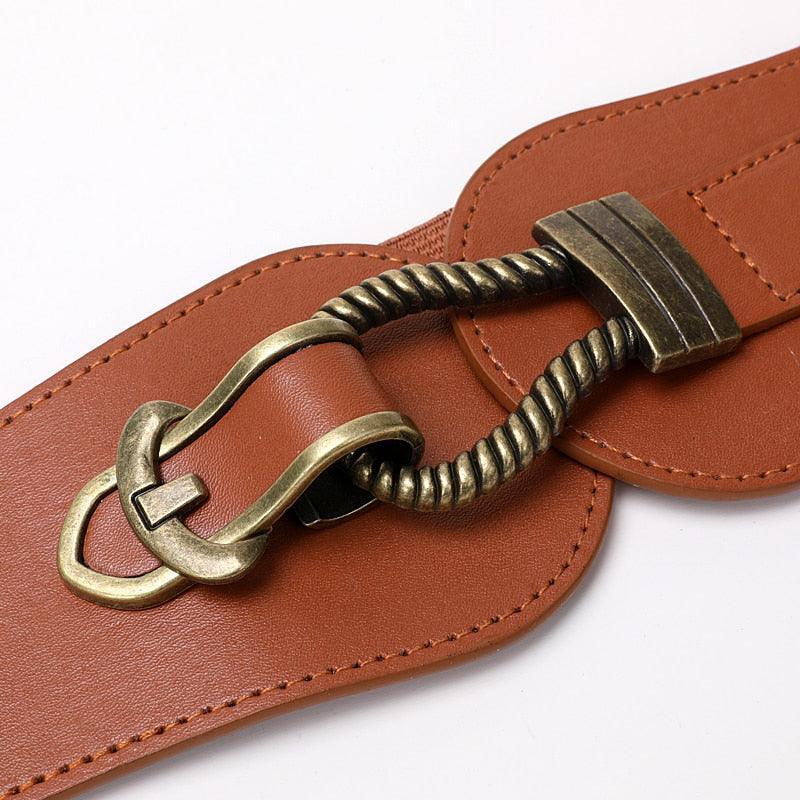 Ceinture En Cuir Véritable Pour Femme – 2,3 Cm De Large, Réglable 95-110 Cm (taille 58-90 Cm), Style Vintage