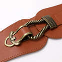 Ceinture En Cuir Véritable Pour Femme – 2,3 Cm De Large, Réglable 95-110 Cm (taille 58-90 Cm), Style Vintage - 1