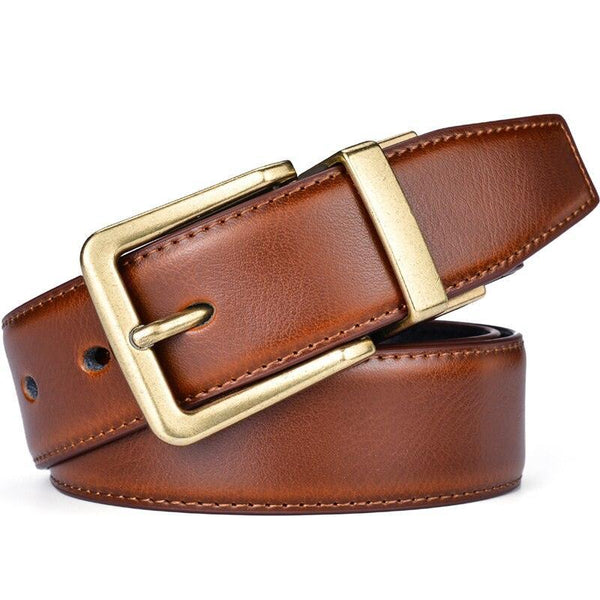 Ceinture Garçon à Boucle Easy-release - Cuir Véritable 1" De Large | Formelle Et Quotidienne