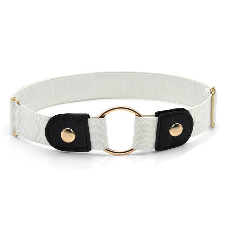 Ceinture blanche shop elastique