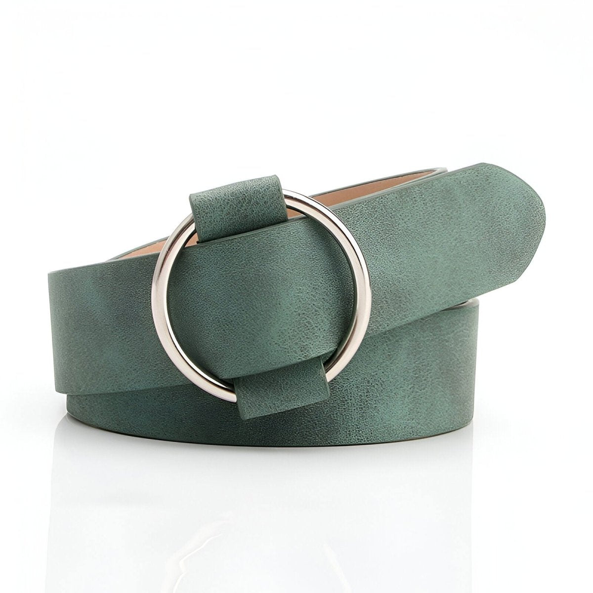 Ceinture tendance à boucle ronde pour femme, modèle Jessie - La Boutique de la Ceinture