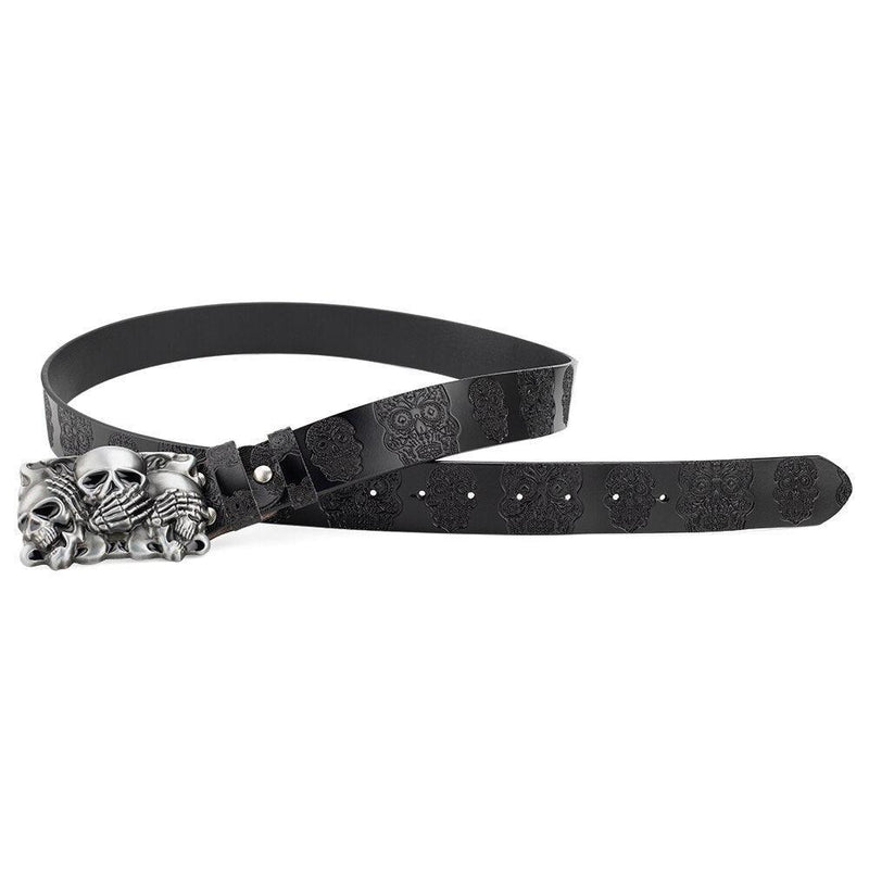 Ceinture Tête de Mort pour Femme ou Homme, modèle Freed