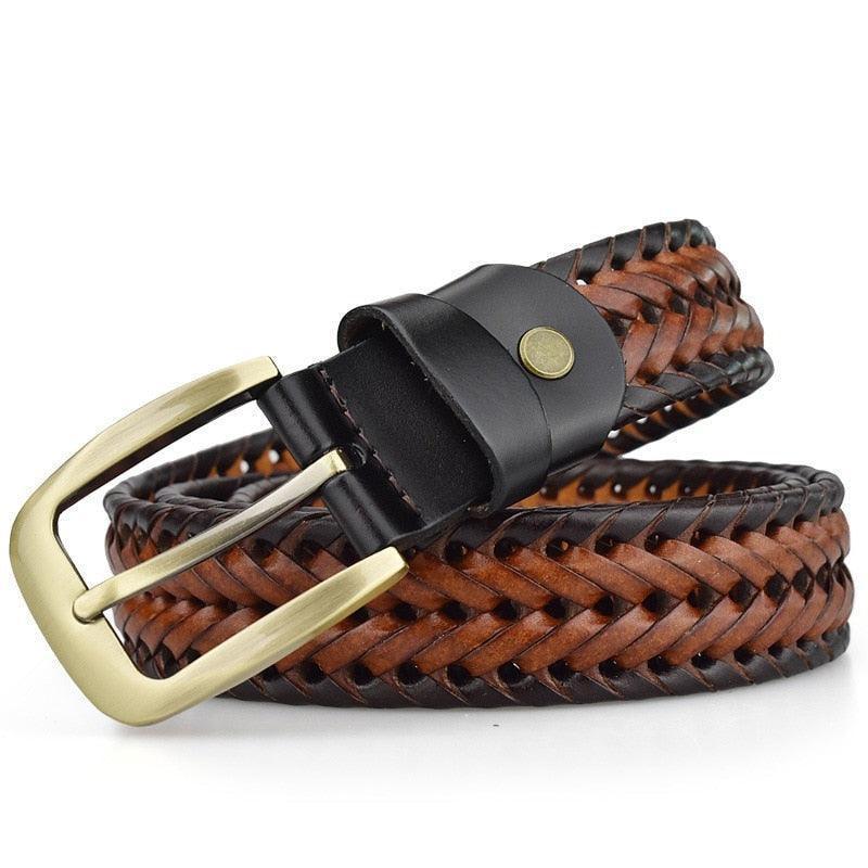 Ceinture tressée en cuir - - Femme Ceinture tressée en cuir - - Femme