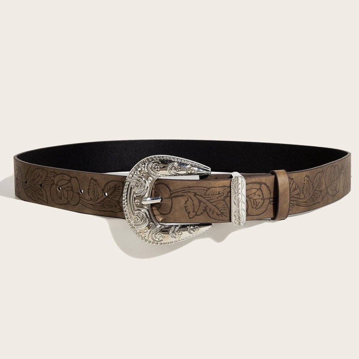 Ceinture Western avec motifs floraux, modèle Nali - La Boutique de la Ceinture