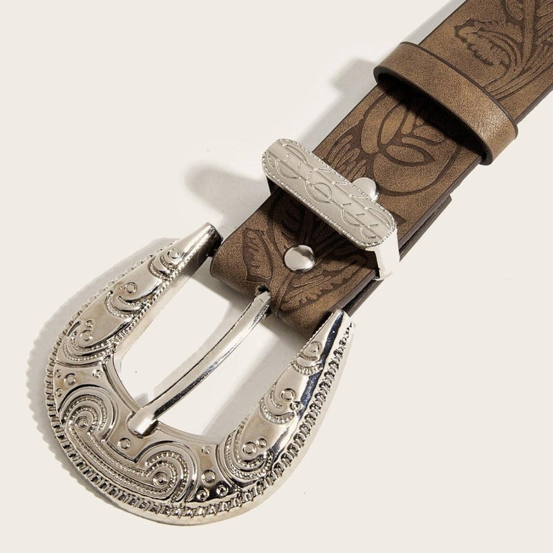 Ceinture Western avec motifs floraux, modèle Nali