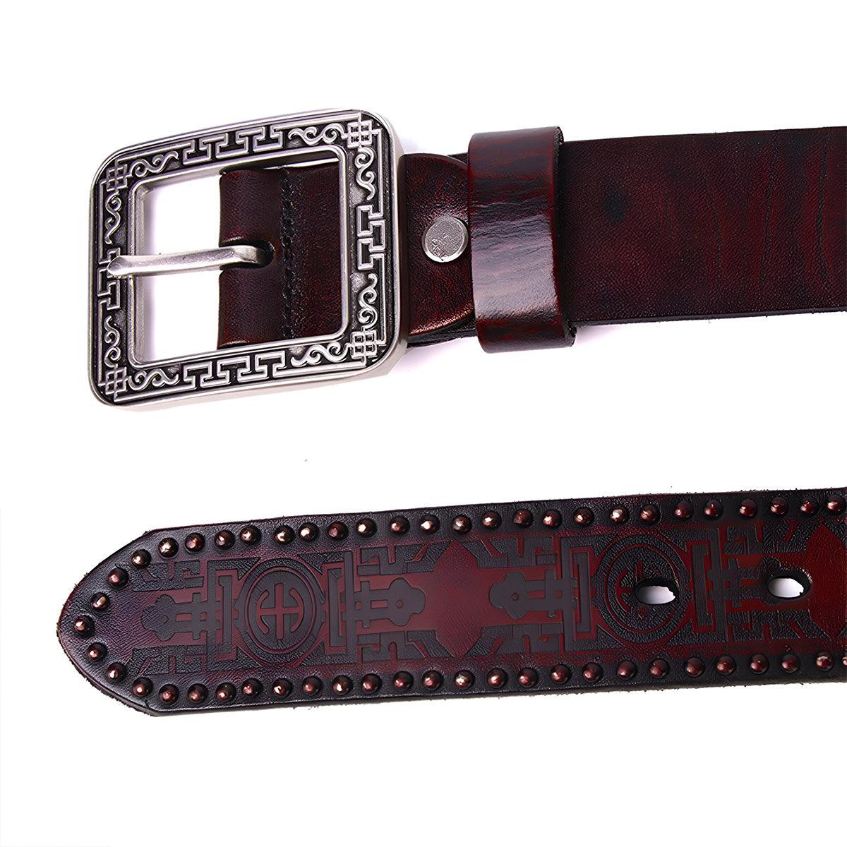 Ceinture Western en cuir, homme ou femme, modèle Daksha - La Boutique de la Ceinture