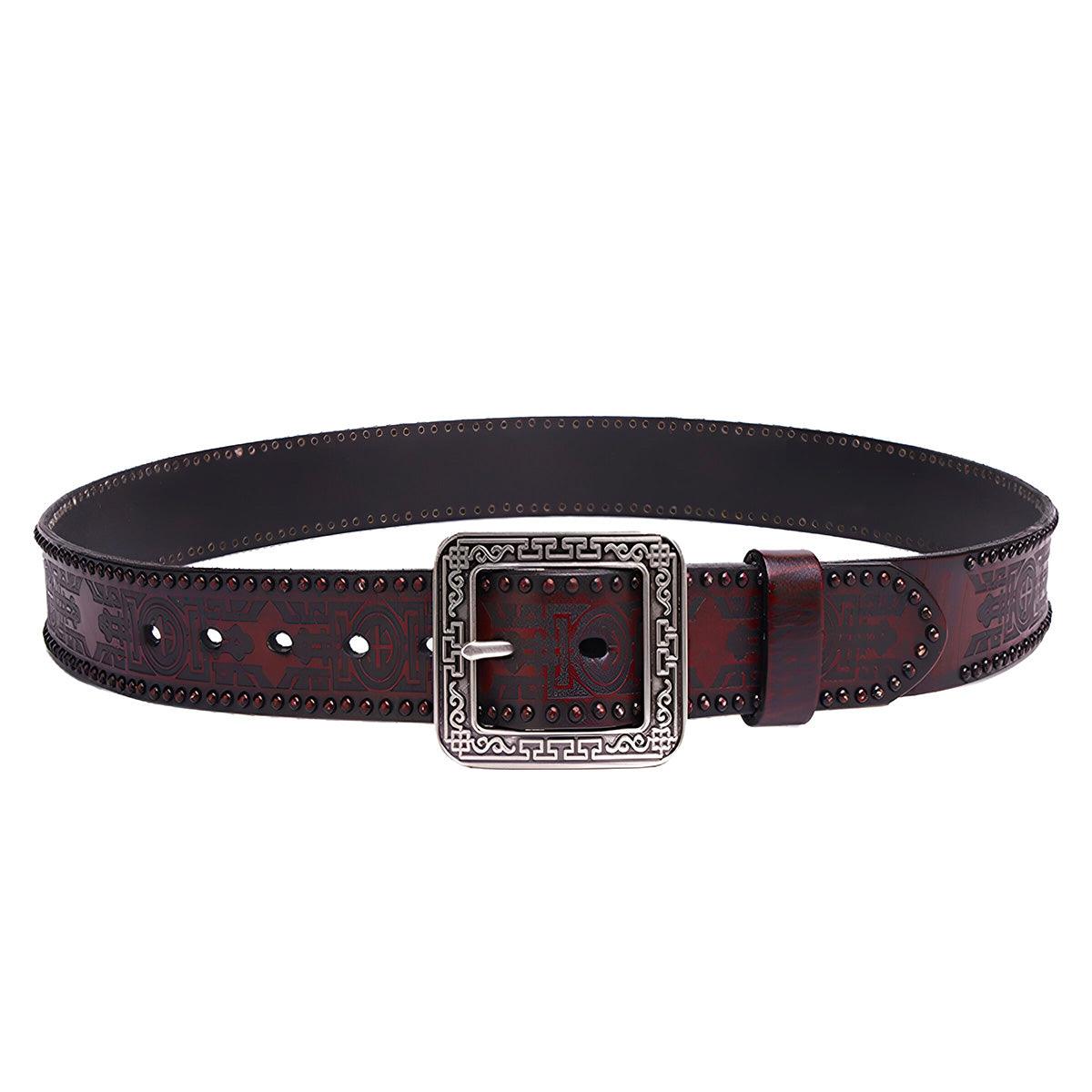 Ceinture Western en cuir, homme ou femme, modèle Daksha - La Boutique de la Ceinture