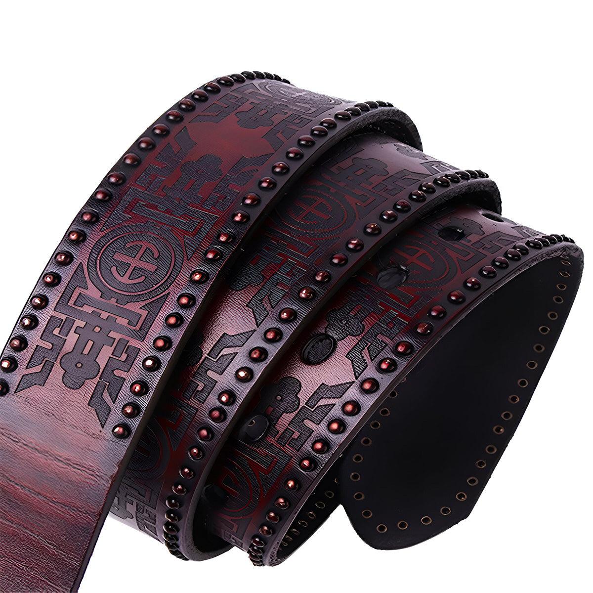 Ceinture Western en cuir, homme ou femme, modèle Daksha - La Boutique de la Ceinture