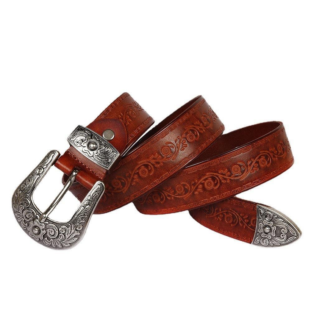 Ceinture western marron online