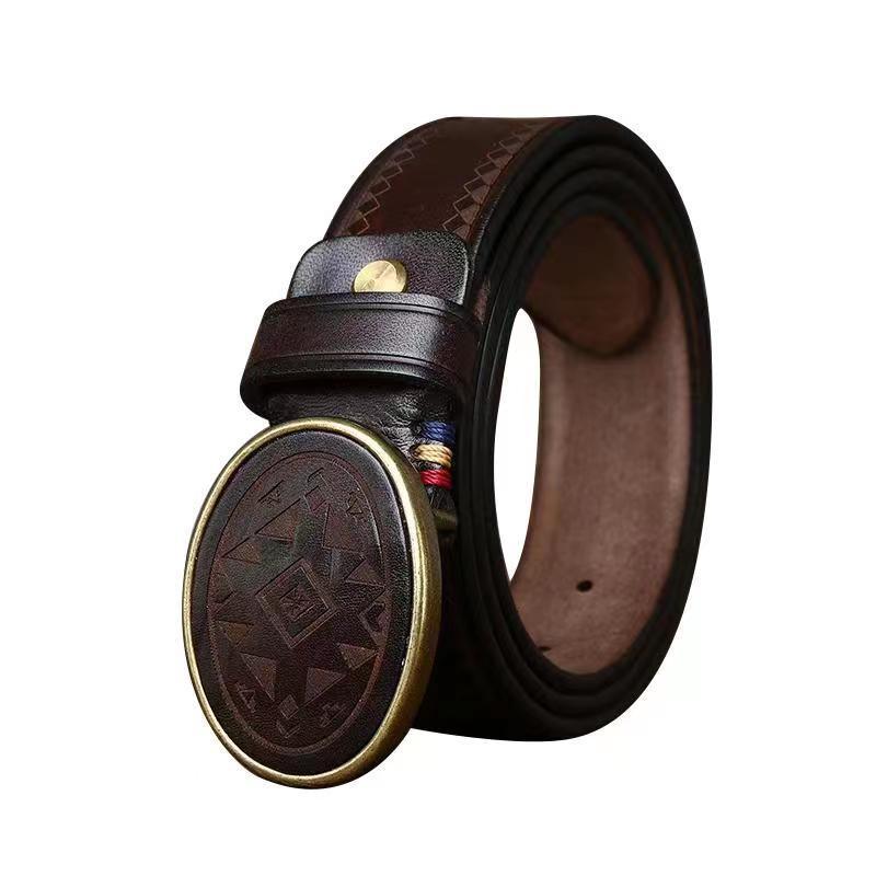 Ceinture western en cuir, modèle Sciria - La Boutique de la Ceinture