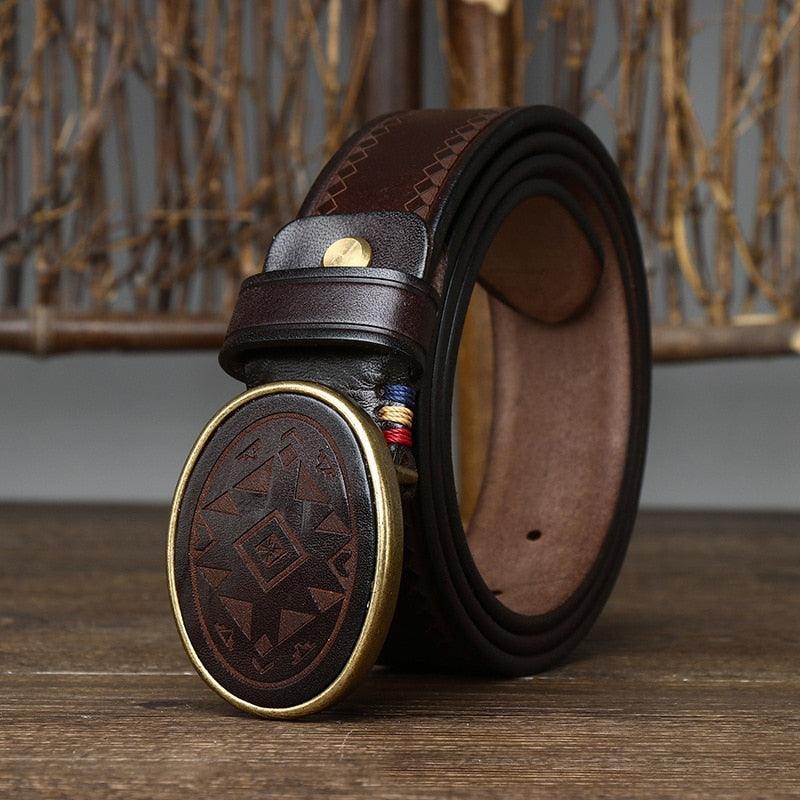 Ceinture western en cuir, modèle Sciria - La Boutique de la Ceinture