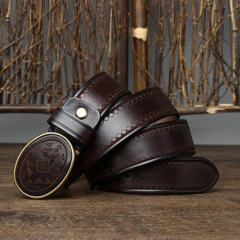 Ceinture western en cuir, modèle Sciria - La Boutique de la Ceinture