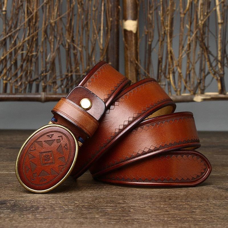 Ceinture western en cuir, modèle Sciria - La Boutique de la Ceinture