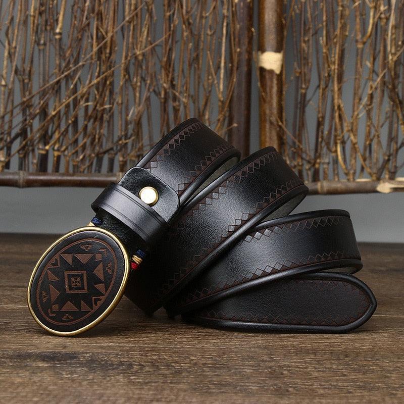 Ceinture western en cuir, modèle Sciria - La Boutique de la Ceinture